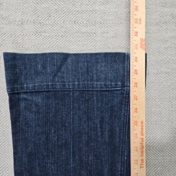 New York & Company Jeans Women's Size 12 (W36 L30) Flare Leg Dark Wash Boho Y2K - Picture 13 of 16